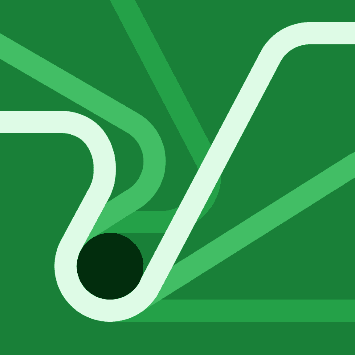 flat-style illustration in greens