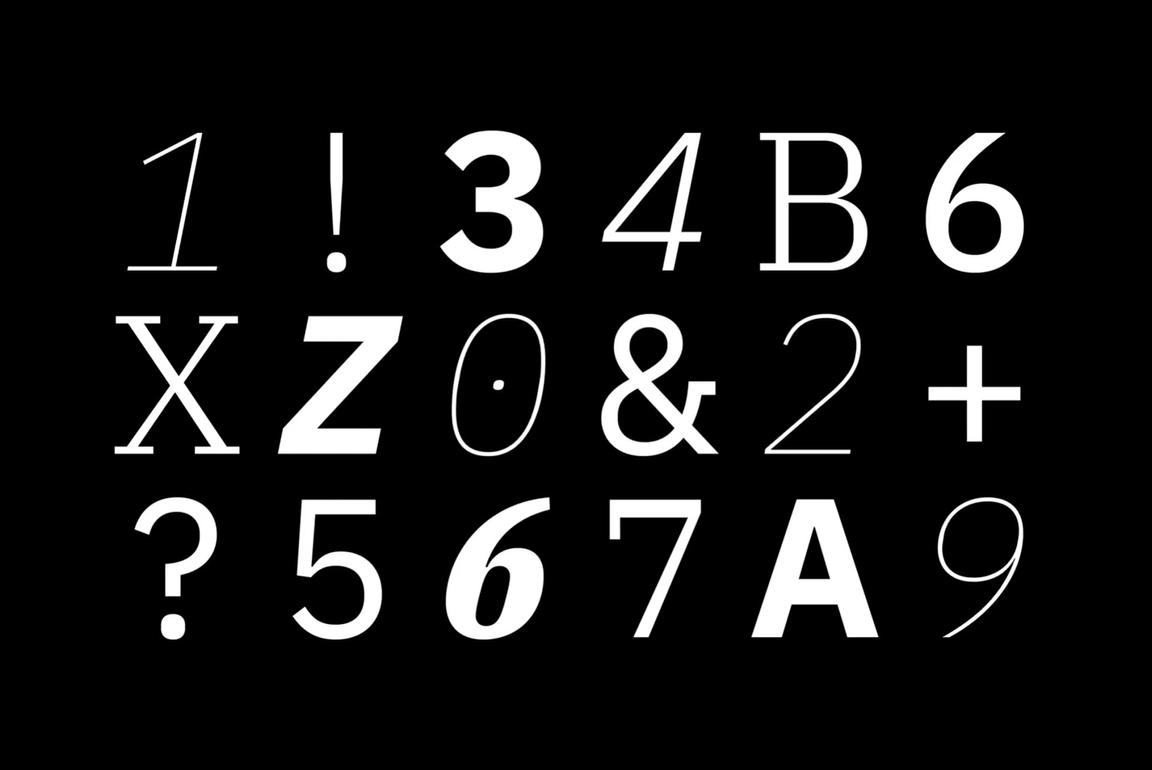 animation of IBM Plex typefaces