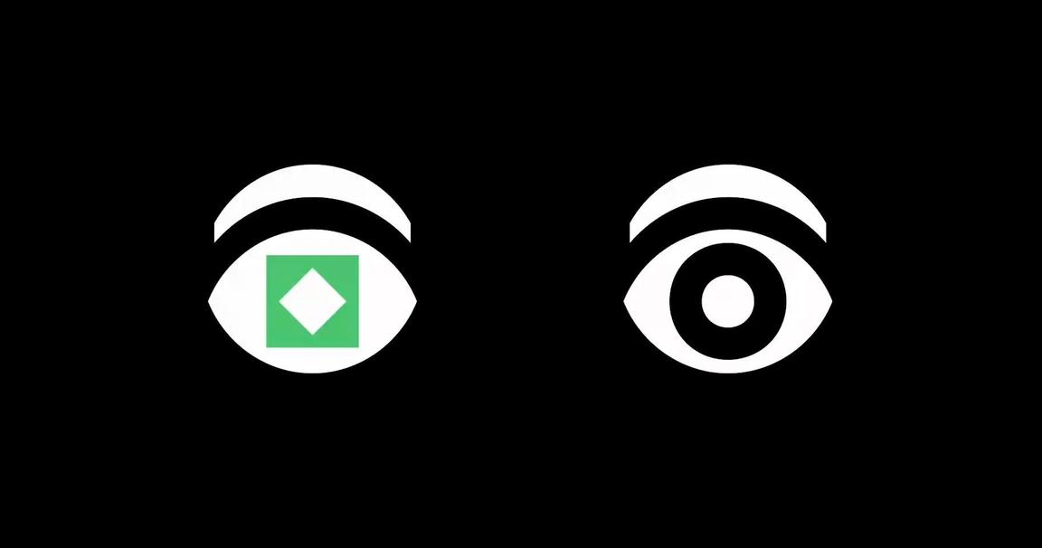 flat-style illustration of a set of eyes