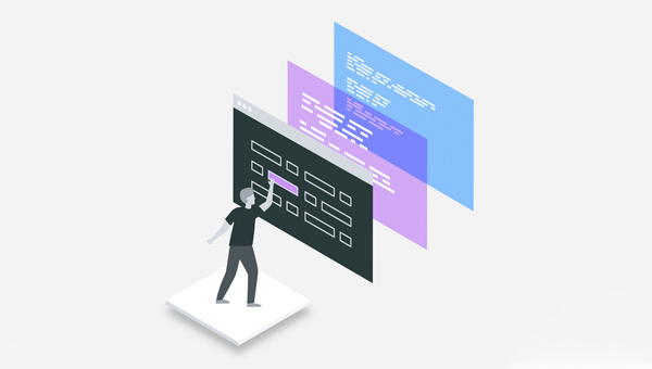 Isometric art of business endpoints connected to Planning Analytics