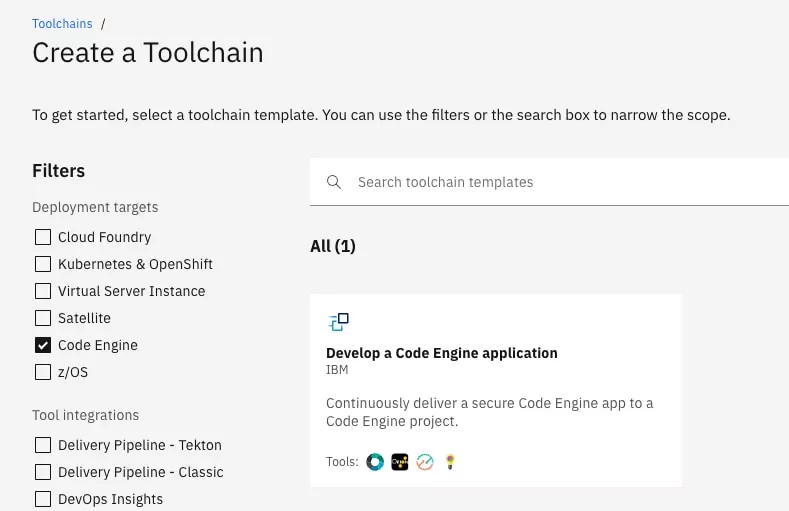 IBM Cloud Code Engine: Migrate from Cloud Foundry Using a Toolchain - IBM  Blog