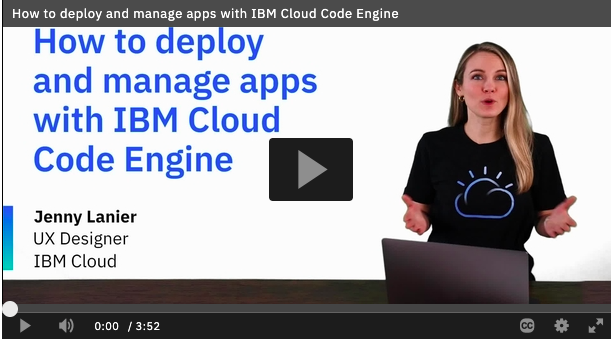 Code Engine How to deploy your app