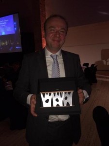 Joost de Haan with the World Smart City Award