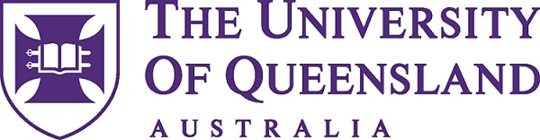 The University of Queensland Australia logo with crest in purple