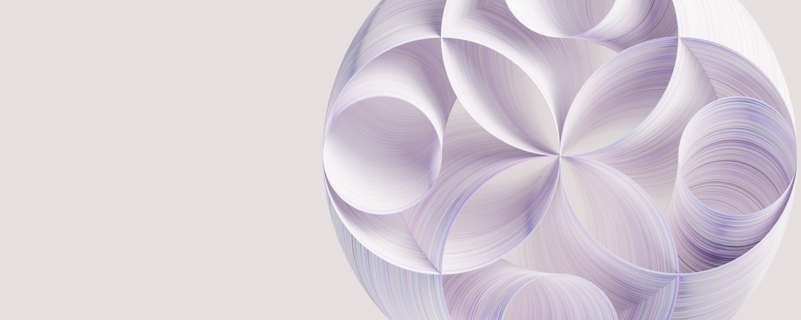 Imagen abstracta de círculos concéntricos morados que se cruzan