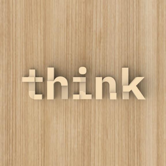 wood Think® wall signage