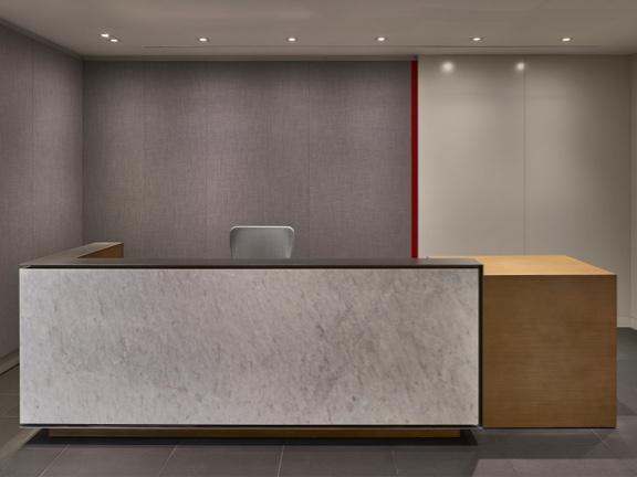 reception desk example