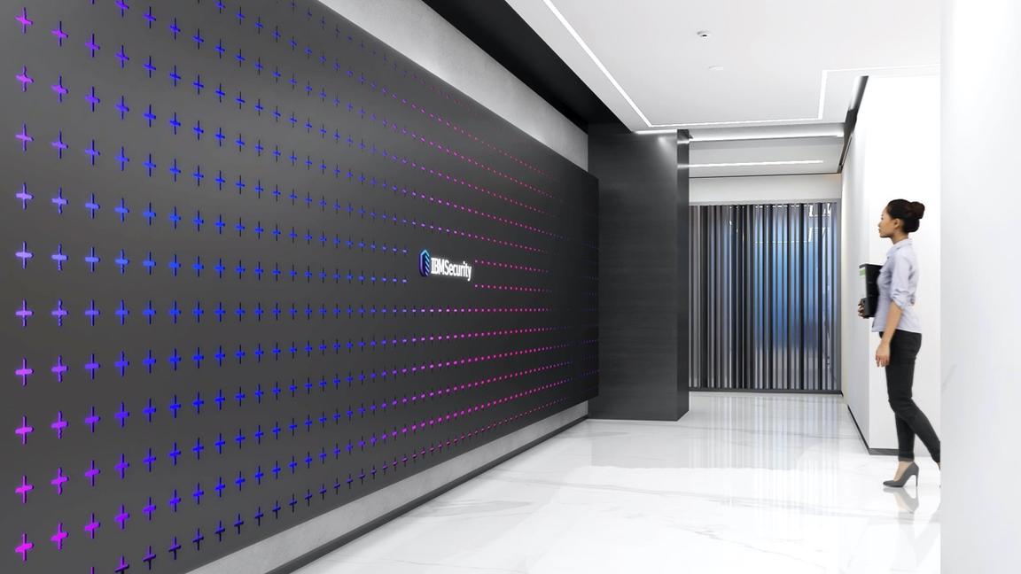 IBM Security® entrance wall