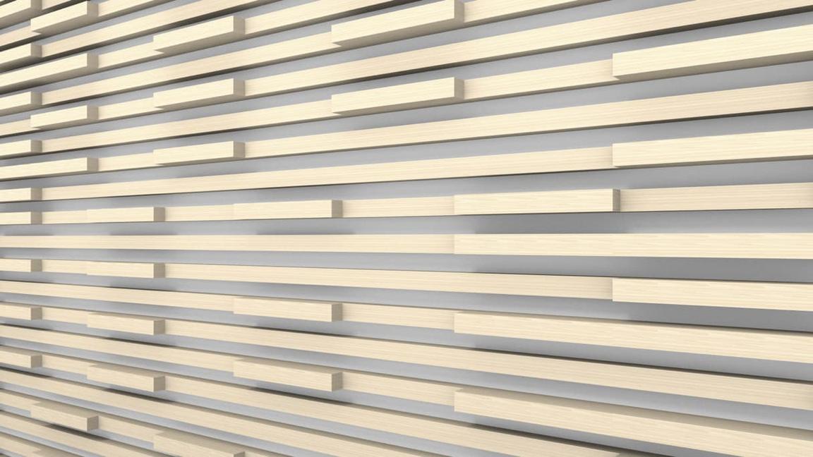 slat wall with cut out variation