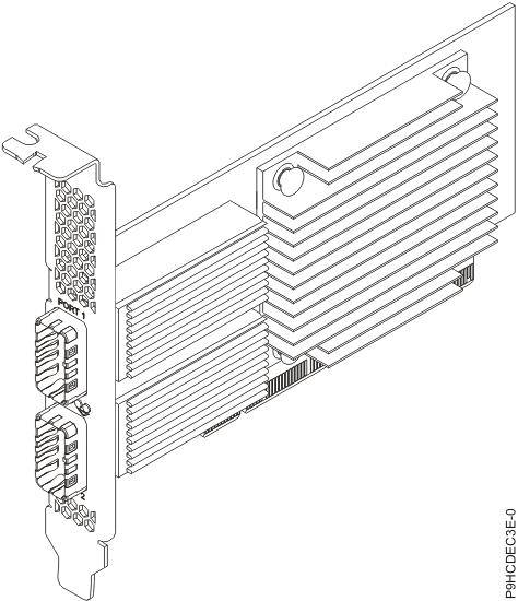 PCIe3 2-port 100 Gb EDR InfiniBand adapter