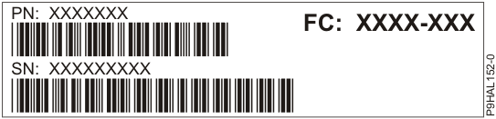 Example of a system or enclosure label