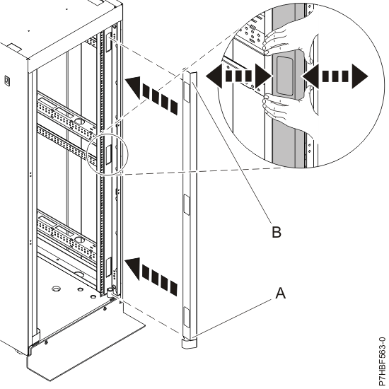 installing the rack trim panel