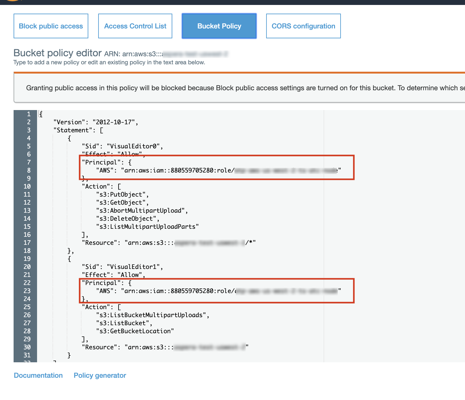 Attach an AWS S3 bucket