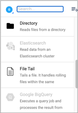 Stage library panel indicating that the Elasticsearch and Google BigQuery origins are not installed