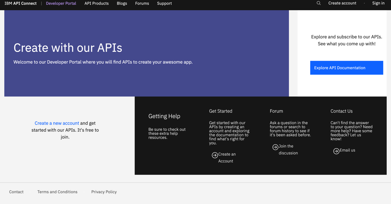 View of your new front page