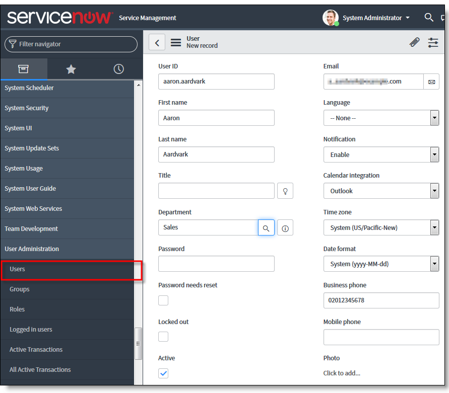 Creating a ServiceNow incident and sending an email when a Wufoo form 