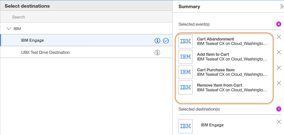 Screenshot showing the button to subscribe to events.