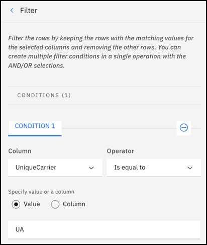 Filter operation Filter operation