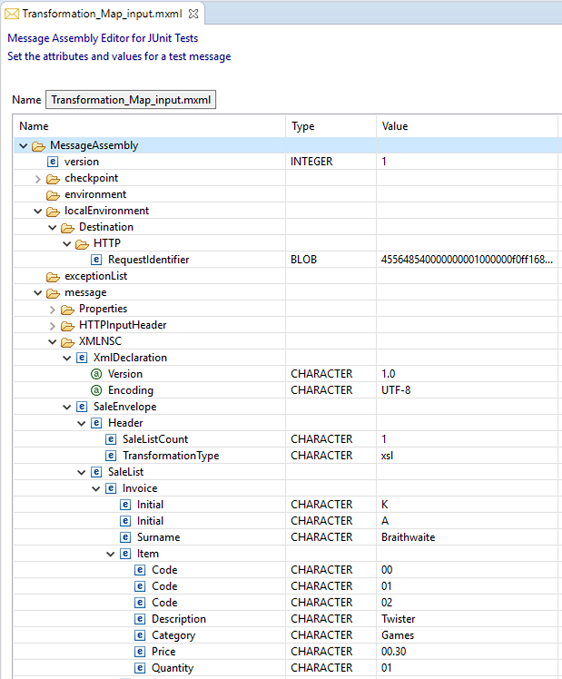 This diagram shows the Message Assembly editor This diagram shows the Message Assembly editor