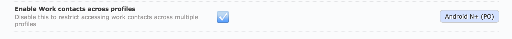 Профайл рабочих контактов