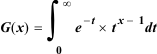the gamma () function