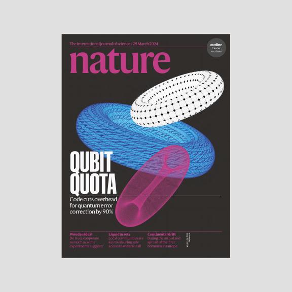 Cover of the March 2024 Nature publication