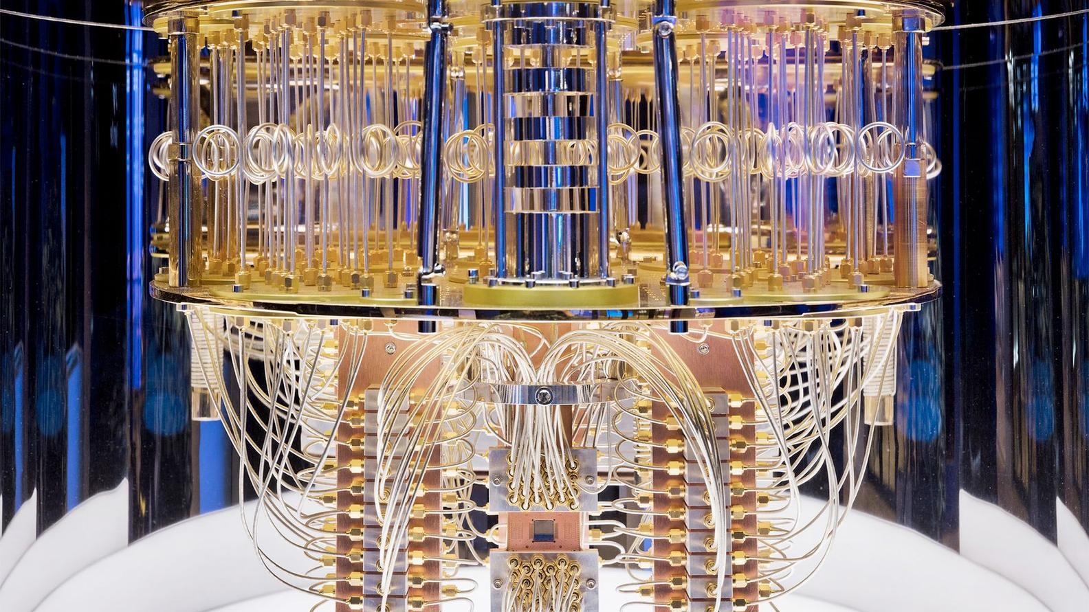 IBM Quantum Challenge 2021 (image of interior quantum computer)