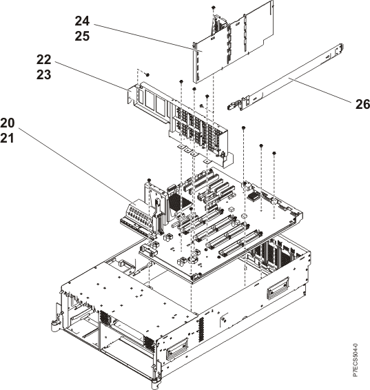 Rack assembly detail, continued