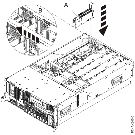 Adapter or filler plate replaced in the system unit.
