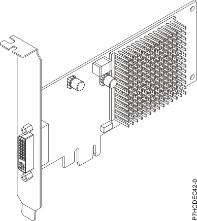 Graphic of the PCIe2 3D Graphics Adapter.