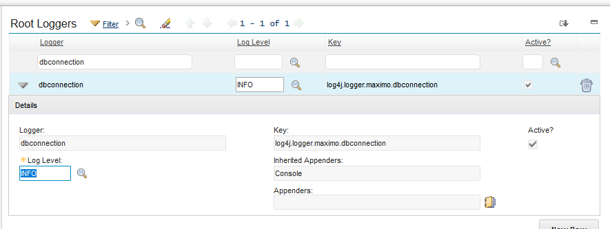 Log Levels log4j.