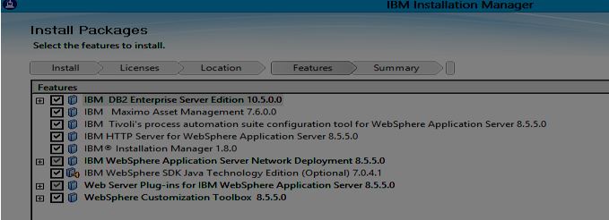 Select  DB2, WebSphere and IBM Maximo Asset Management 7.6 2