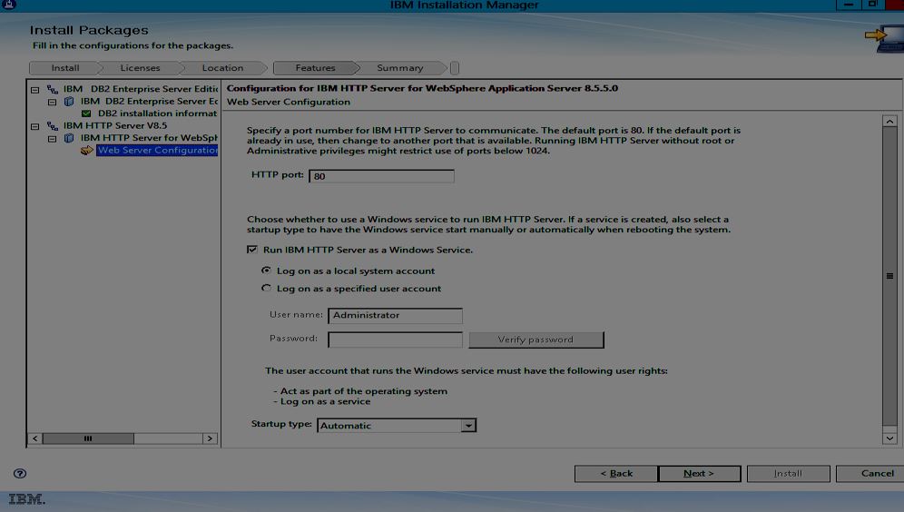 Web Server Configuration Information