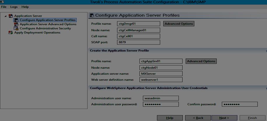 Configure Application Server Profiles