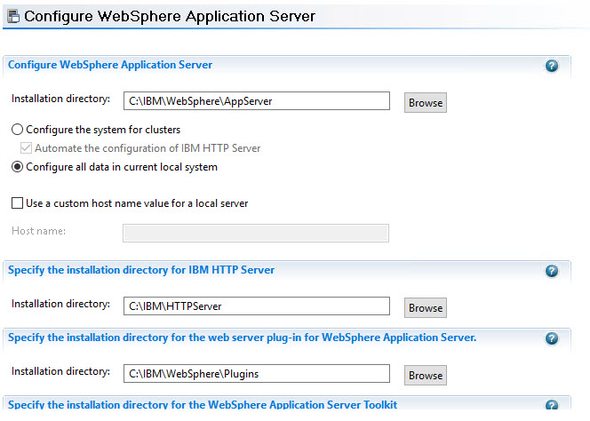 Configure WebSphere Application Server