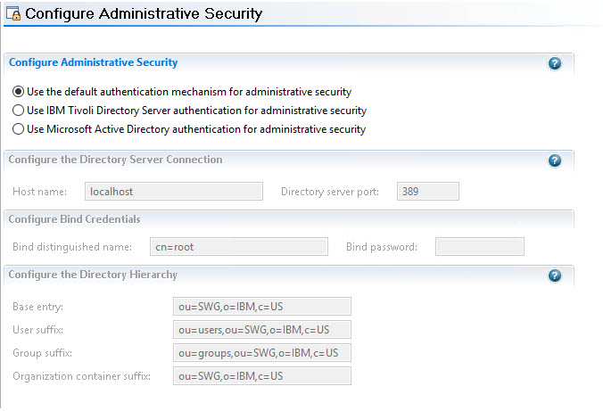 Configure Administrative Security