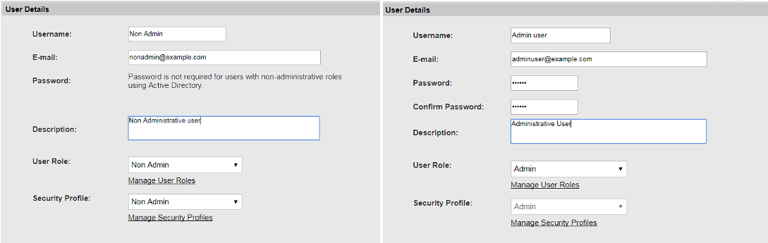 User Details