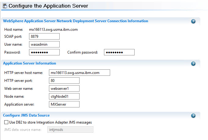 Configure the Application Server
