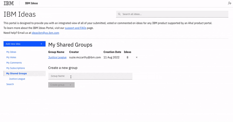 Creating groups and adding members