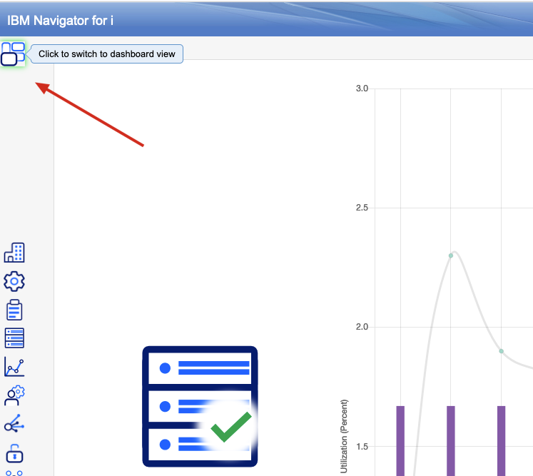 IBM Navigator Manage Node Dashboard Icon 