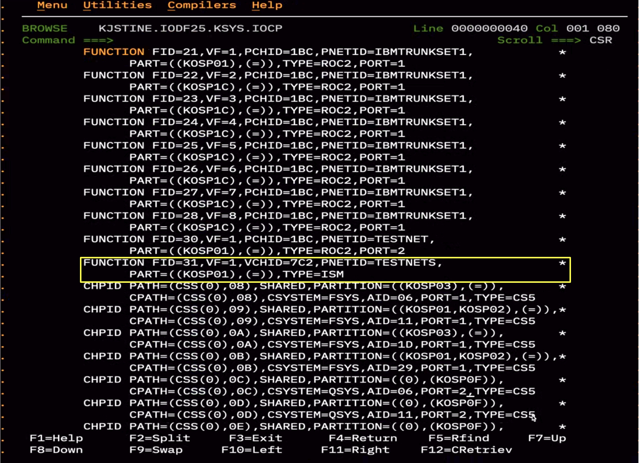 ​​​​Sample RoCE IOCP / IOCDS declaration for SMC-D ISM device