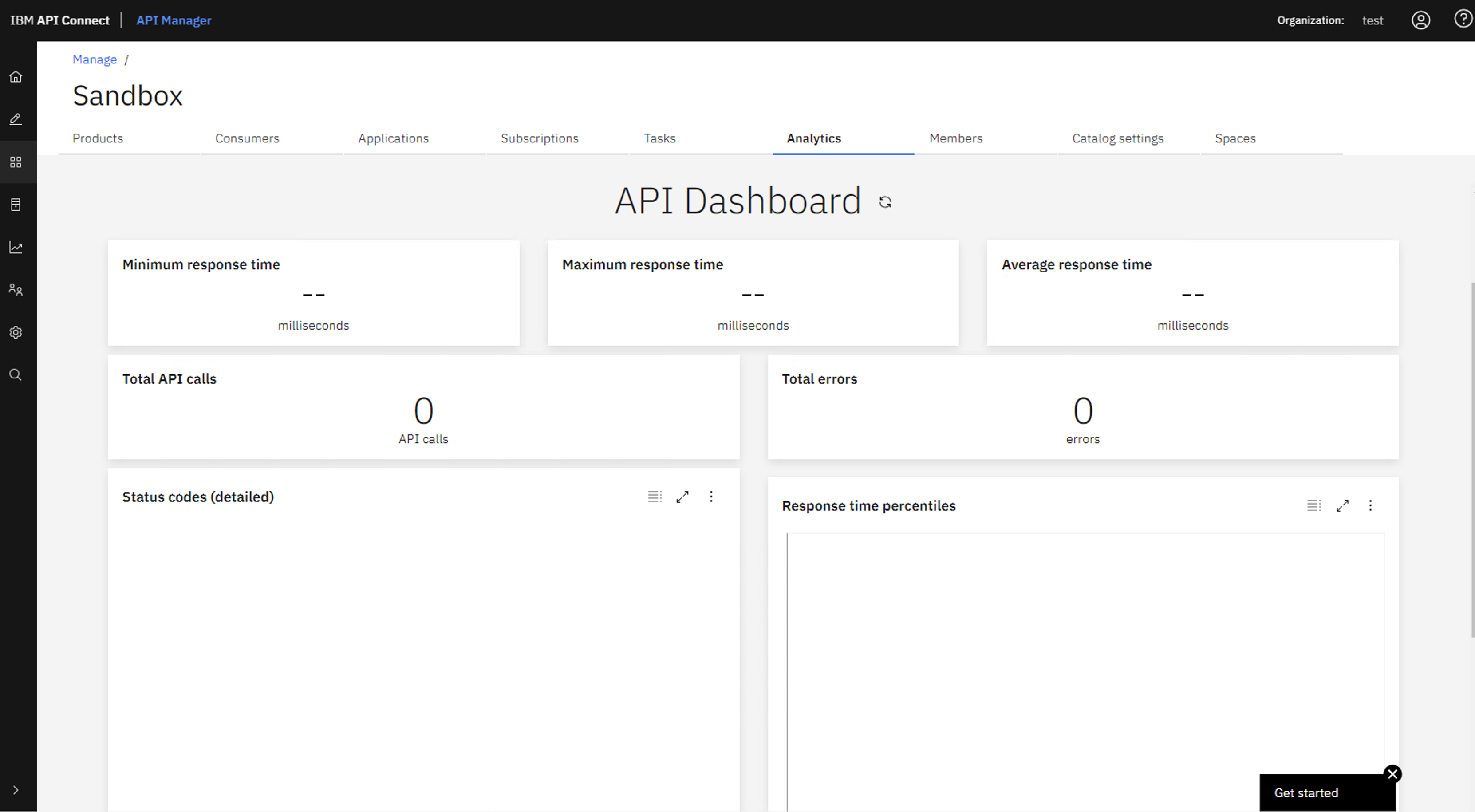 Sample Analytics API Dashboard