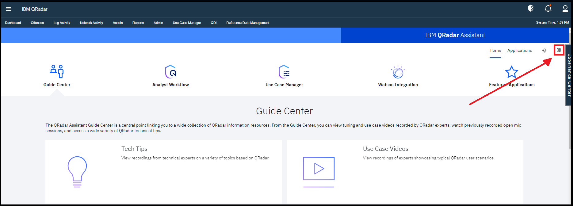 QRadar Assistant Settings