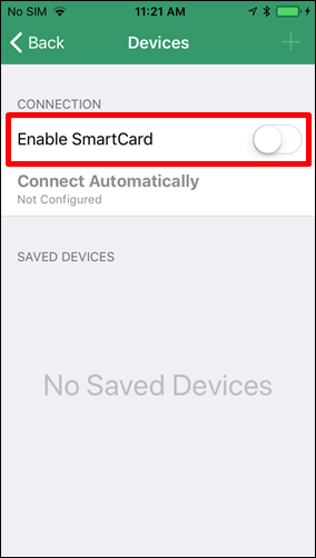 Enable SmartCard