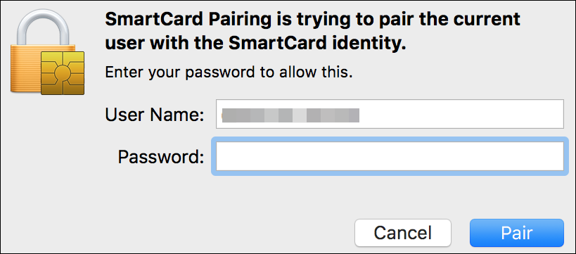 password for pairing