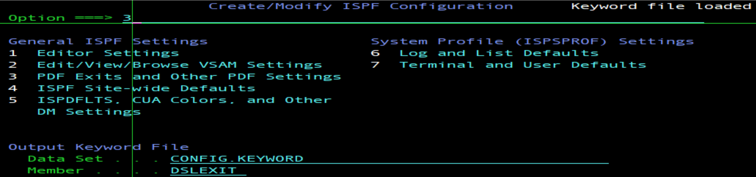 Modify ISPF PDF program exit