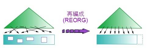 図 2. 再編成 (REORG)