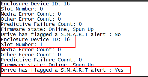 check the detected serial number failure