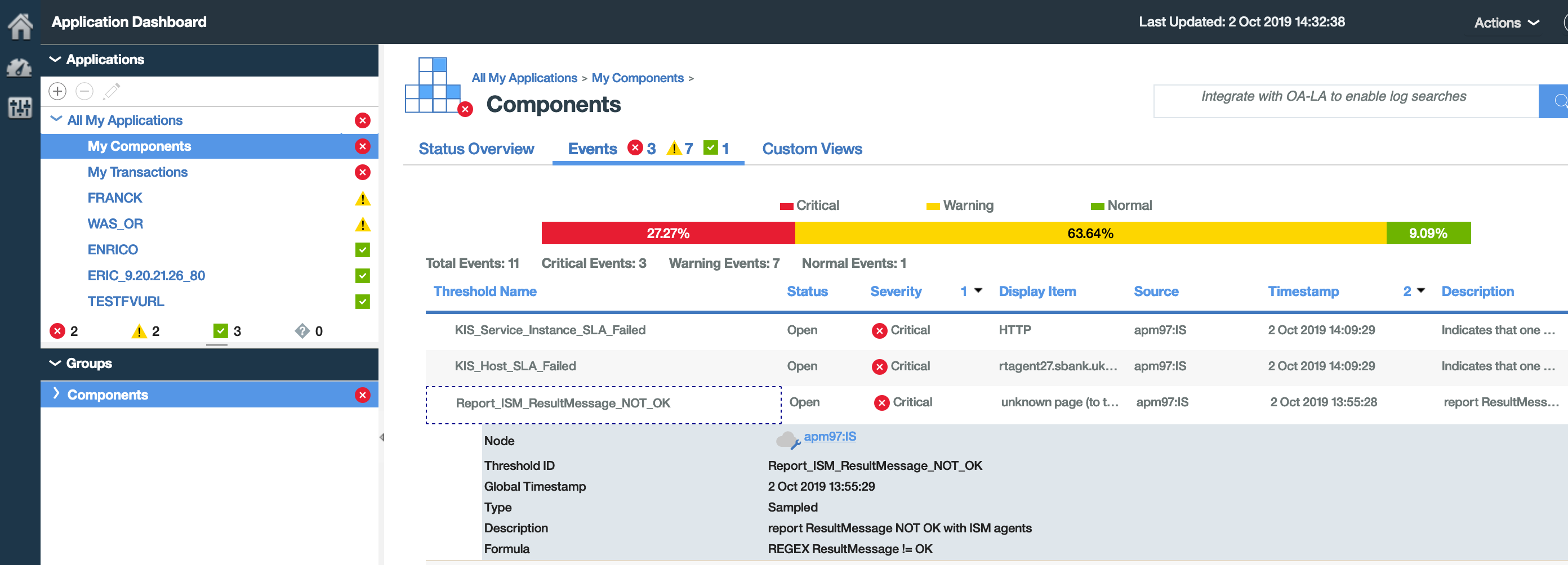 IBM APM v8.1 How to generate an alert event with ISM agent for