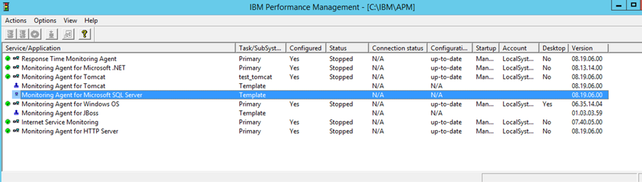 IBM APM 8.1 how to upgrade existing agent to higher version